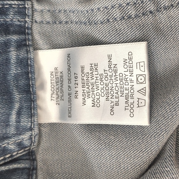 Laurie Felt LA Light Cotton Clean Jean Jogger Denim Pants Size XL Front Pockets - Picture 8 of 8